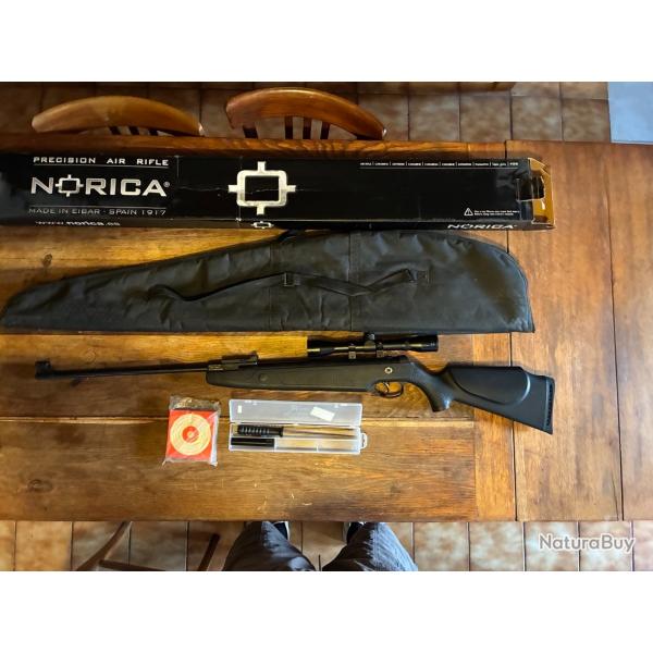 Carabine � air comprim� Norica Dragon calibre 4.5 + Lunette 4X32 + Kit de nettoyage