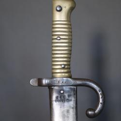 Ba&iuml;onnette Fran&ccedil;aise mod&egrave;le chassepot 1866 - France, dat&eacute;e 1873