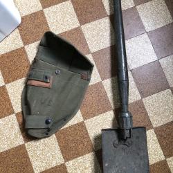 Entrenching Tool M1943 Carrier M1956 Pelle US WW2 Avec Housse Piece d'Origine