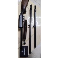 FUSIL SEMI AUTO ITALIEN MAROCCHI 12/76 AVEC 2 CANONS.ARME FIABLE,LEGERE ET POLYVALENTE. Billes acier