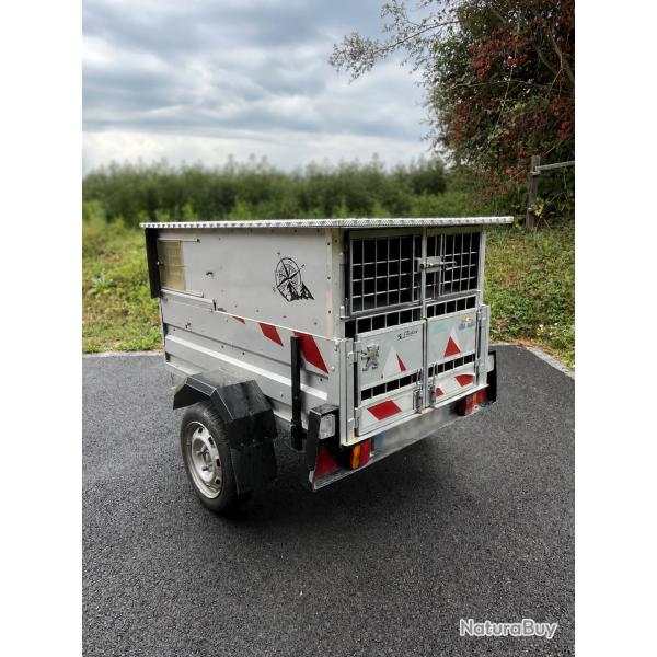 Remorque pour transport chien