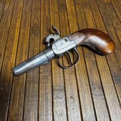 JOLI MINI PISTOLET ELG DE GOUSET POUR LA DEFENSE RAPPROCH&Eacute;E XlX &Eacute;ME si&egrave;cle