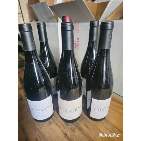 6 bouteilles de vin rouge Cheverny 2023