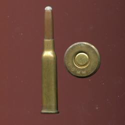 6.5 x 53 R Mannlicher - balle cuivre pointe plomb arrondie