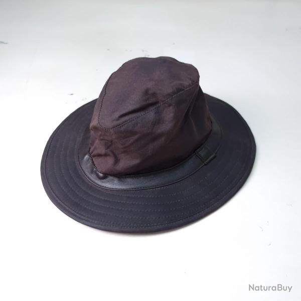 Barbour - Chapeau Huil� Taille S Vert/Marron Marron