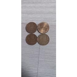 Vend 4 piece de 10 franc 1976,1978,1978,1984