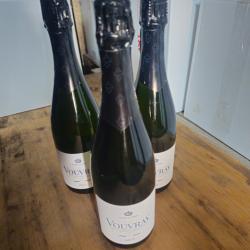 3 bouteilles de vouvray brut