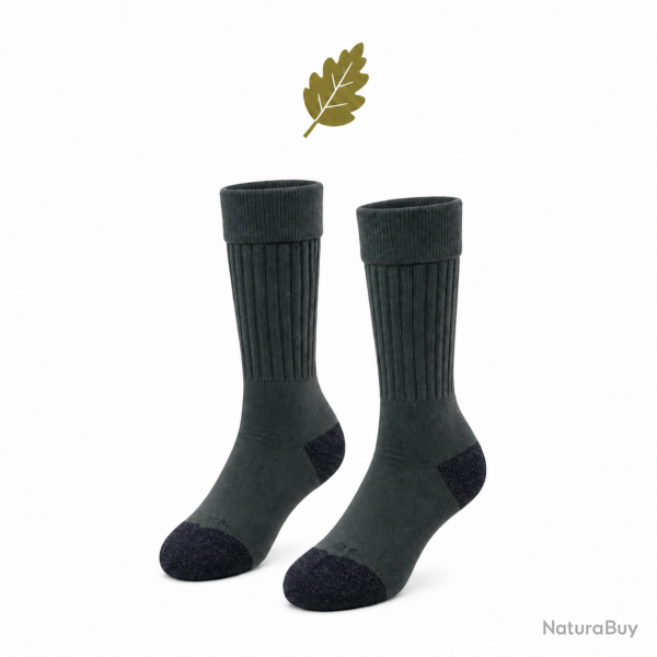 Chaussettes Climat Temp�r� en Laine Fran�aise � Jardin, Chasse & P�che - 45/47