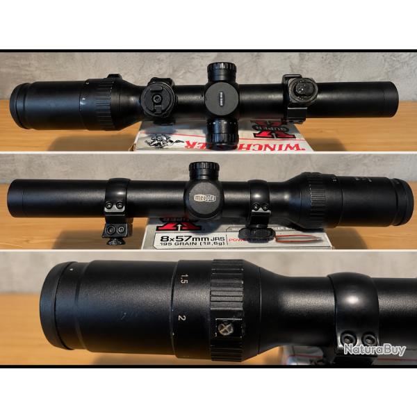 Lunette Meopta MeoStar R1 1-4�22 RD avec montage pivotant et r�ticule lumineux