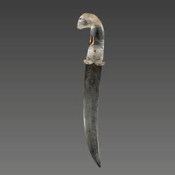Poignard  Khanjar en cristal de roche INDE Dynastie Mughal (1526-1857)