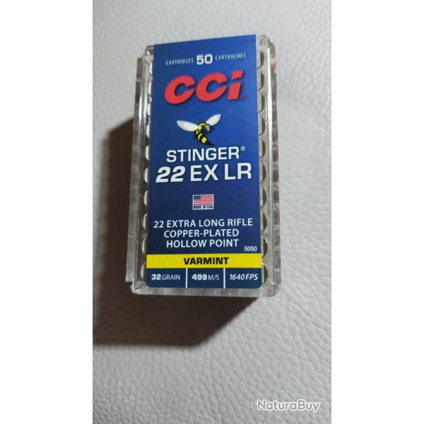 CCI STINGER 22 EX LR ( 1 Boite de 50 )
