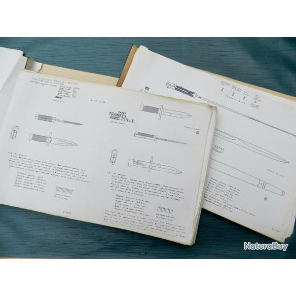 Recherches sur les ba�onnettes - 321 planches -  Provenance biblioth�que Jean-Pierre Vial