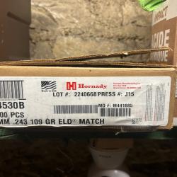 ELD Match 109 gr 0.243 6 mm