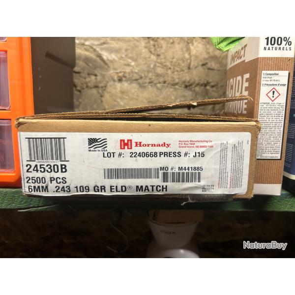 ELD Match 109 gr 0.243 6 mm