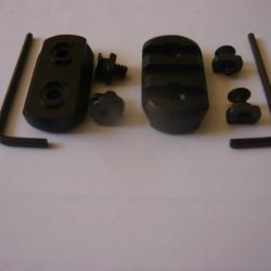 1 Lot de deux rails  de 3 slots pour montage  M - LOOK   ( 3 emplacements )
