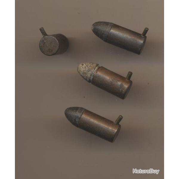 (11353)  UNE CARTOUCHE .7mm Lefaucheux A BROCHE  ancienne PORT OFFERT