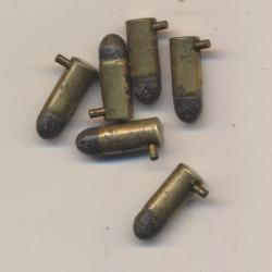 (14065)  UNE CARTOUCHE 5mm Lefaucheux &agrave; broche Poudre Noire ancienne Par SFM PORT OFFERT