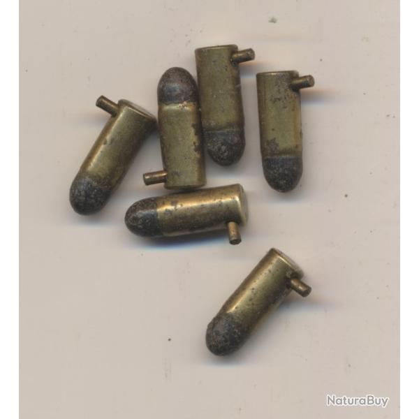 (14065)  UNE CARTOUCHE 5mm Lefaucheux � broche Poudre Noire ancienne Par SFM PORT OFFERT
