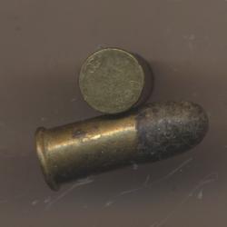 (12605)  UNE CARTOUCHE .380 Centrale Amorcage couvert Poudre Noire ancienne Par SFM PORT OFFERT