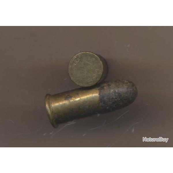 (12605)  UNE CARTOUCHE .380 Centrale Amorcage couvert Poudre Noire ancienne Par SFM PORT OFFERT