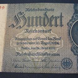allemagne, billet de 100 reibanknote avril 1935 ttb