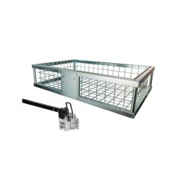 Porte gibier pour attelage avec attache rapide et rabattable