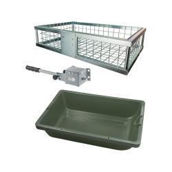 Porte gibier pour attelage avec attache rapide + bac &agrave; gibier