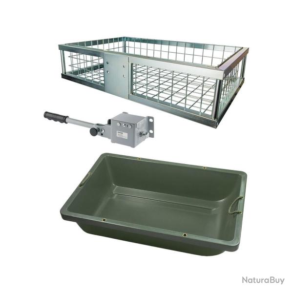 Porte gibier pour attelage avec attache rapide + bac � gibier