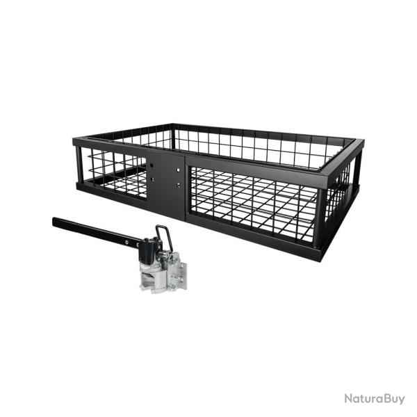 Porte gibier pour attelage noir avec attache rapide et rabattable