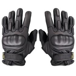 Op&eacute; Tactique !! Gant Intervention Tout Cuir Coqu&eacute;s Kevlar Noir Taille XL