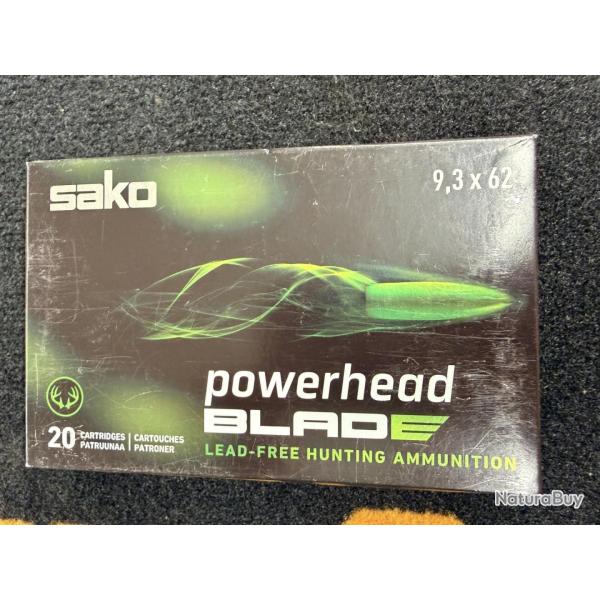 Sako Powerhead Blade 9,3x62 230 grs (x20)