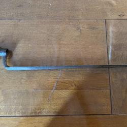 baionnette &agrave; douille pour fusil mle 1822 t bis