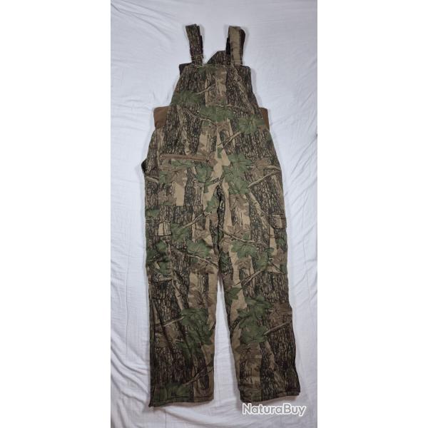 Pantalon salopette de chasse avec doublure int�rieur, camouflage for�t realtree - Taille L court