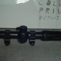 lunette de battue WALDBERG 1-6X24  croix+r&eacute;ticule lumineux