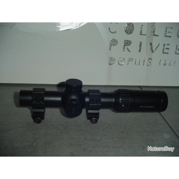 lunette de battue WALDBERG 1-6X24  croix+r�ticule lumineux
