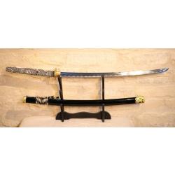 Sabre Chinois katana au dragon lame aiguis&eacute;e - EBR24JAP006
