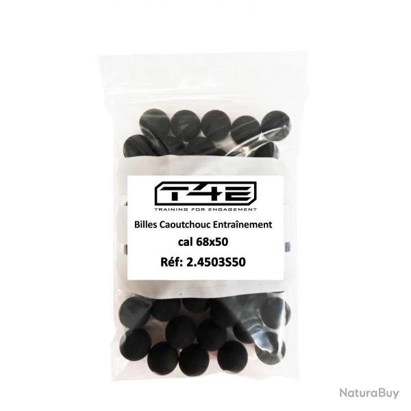 Billes en Caoutchouc Entra�nement Calibre 68 x50 - RB Prac-Series T4E