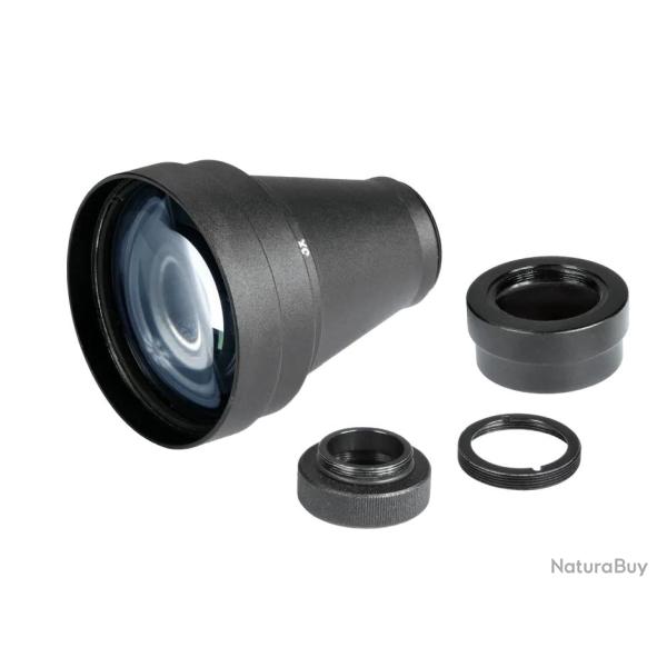 Ensemble de Lentilles Afocales 5x pour Dispositifs Vision Nocturne AGM Global Vision