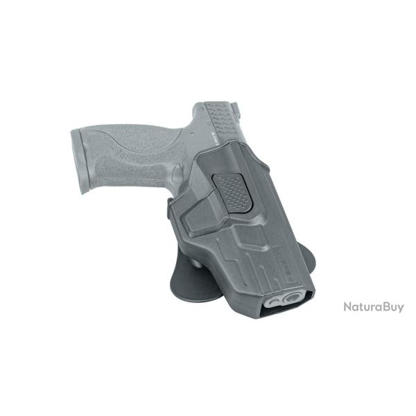 Holster Paddle avec R�tention par Bouton pour Umarex S&W M&P9