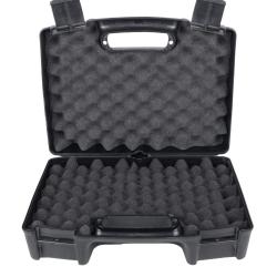 Mallette Arme de Poing &agrave; 2 Attaches avec Mousse Alv&eacute;ol&eacute;e 37,5x28x13 cm Megaline