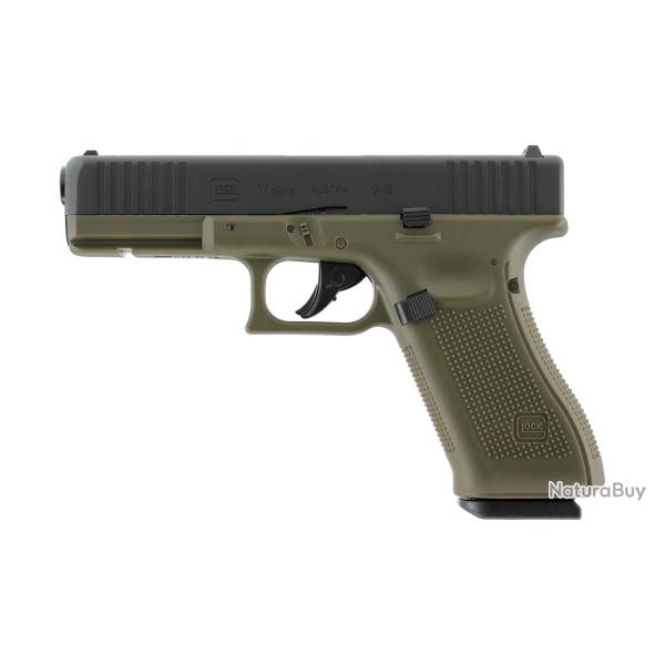 Pistolet Glock 17 Gen5 CO2 Calibre 4.5mm BB < 3,0 J Black Battlefield Green
