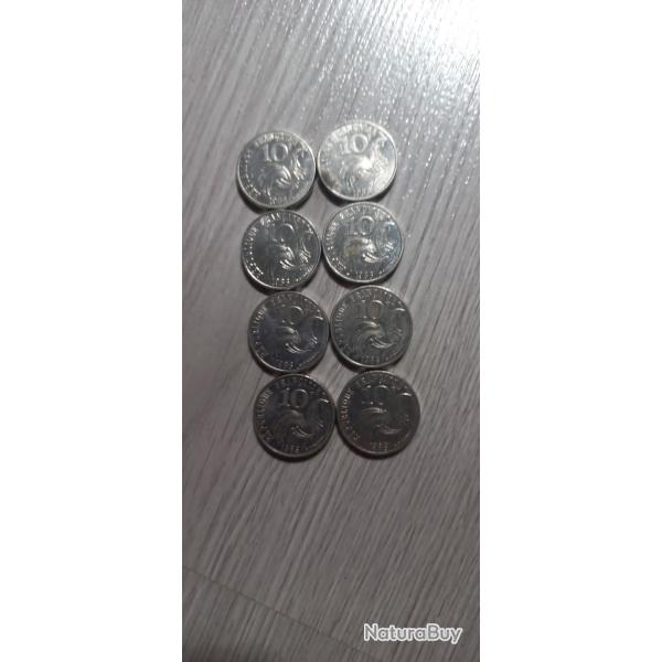 Vend lot 8 piece de collection 10 franc 1986 par jimenez