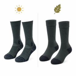Pack 2 Saisons - Chaussettes Jardin & Ext&eacute;rieur Fabriqu&eacute;es &agrave; Troyes - 36/38