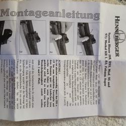 Montage Henneberger pour docter sur blaser