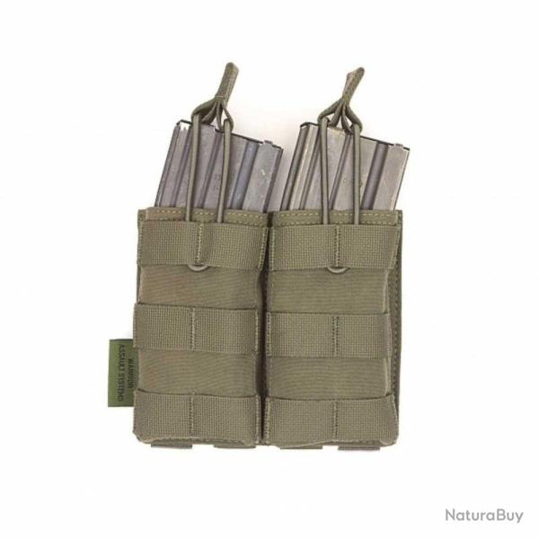 Porte-Chargeur Double Open M4 5.56 Molle Vert Olive