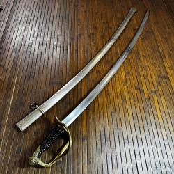 BEAU SABRE 1822-99 MANUFACTURE NATIONALE DE CHATELLERAULT 1910 OFFICIERS D'ARTILLERIE WW1 - 14/18