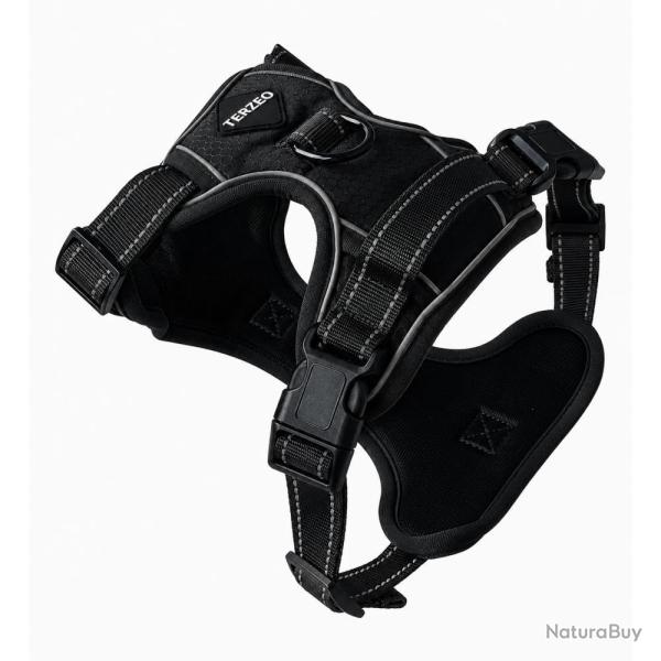 HARNAIS CONFORT POUR CHIEN NOIR - L - 