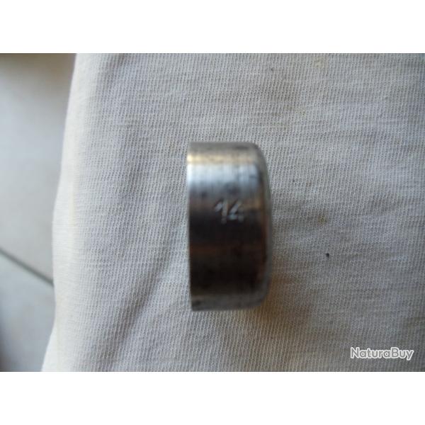 Lissoir ancien acier en calibre 14 mm.
