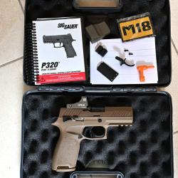 Pistolet SIG P320 M18 + Eotech EFLX