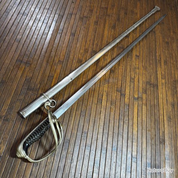 BEAU SABRE D'ADJUDANT TYPE 1845/1882 LAME SIGN�E ET POIN�ONN� BACKES & DELACOUR WW1